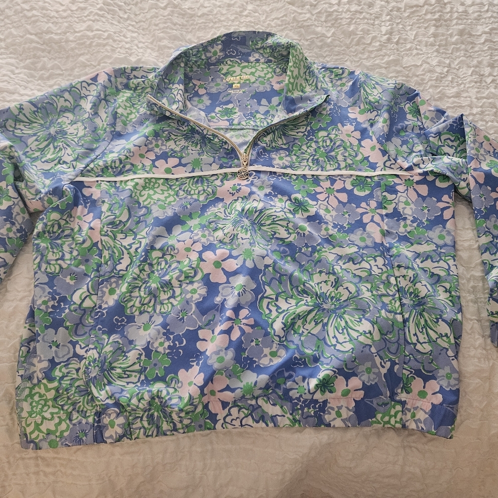 Lilly Pulitzer Luxletic Aegean Performance Half Zip